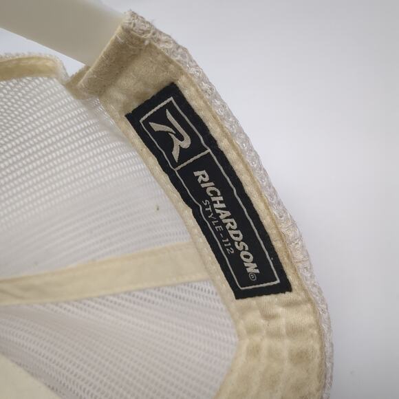 CES Snapback Mesh Back Trucker Hat Gray One Size Embroidered Richardson - Picture 9 of 10